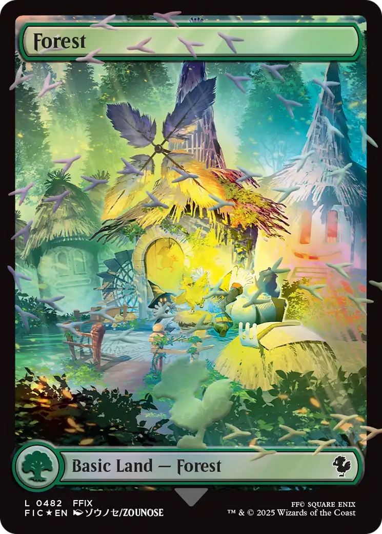 Forest (Chocobo Track Foil) [FINAL FANTASY Commander] | Good Games Modbury