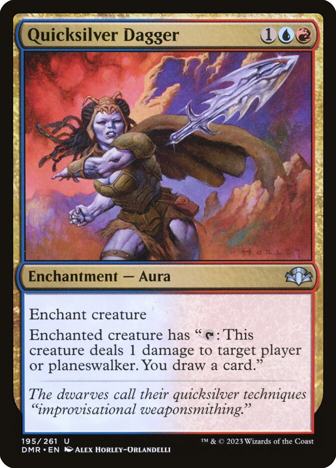 Quicksilver Dagger 195/261 (Dominaria Remastered)  - Foil | Good Games Modbury