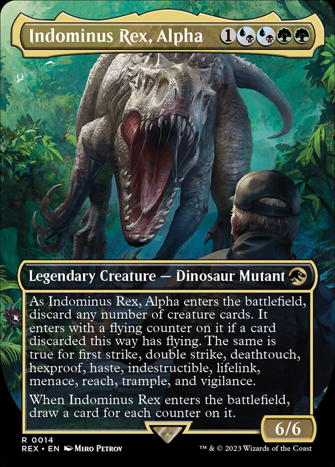 Indominus Rex, Alpha 14 (Universes Beyond: Jurassic World Collection)  - Borderless | Good Games Modbury