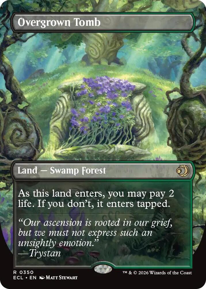 Overgrown Tomb  350/273 (Lorwyn Eclipsed)  - Borderless Foil | Good Games Modbury