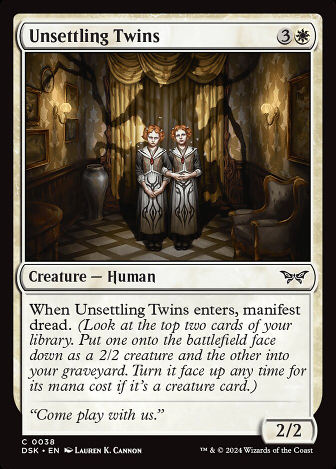 Unsettling Twins 38/286 (Duskmourn: House of Horror)  - Foil | Good Games Modbury
