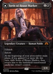 Sorin of House Markov // Sorin, Ravenous Neonate (Borderless) (Textured Foil) [Modern Horizons 3] | Good Games Modbury