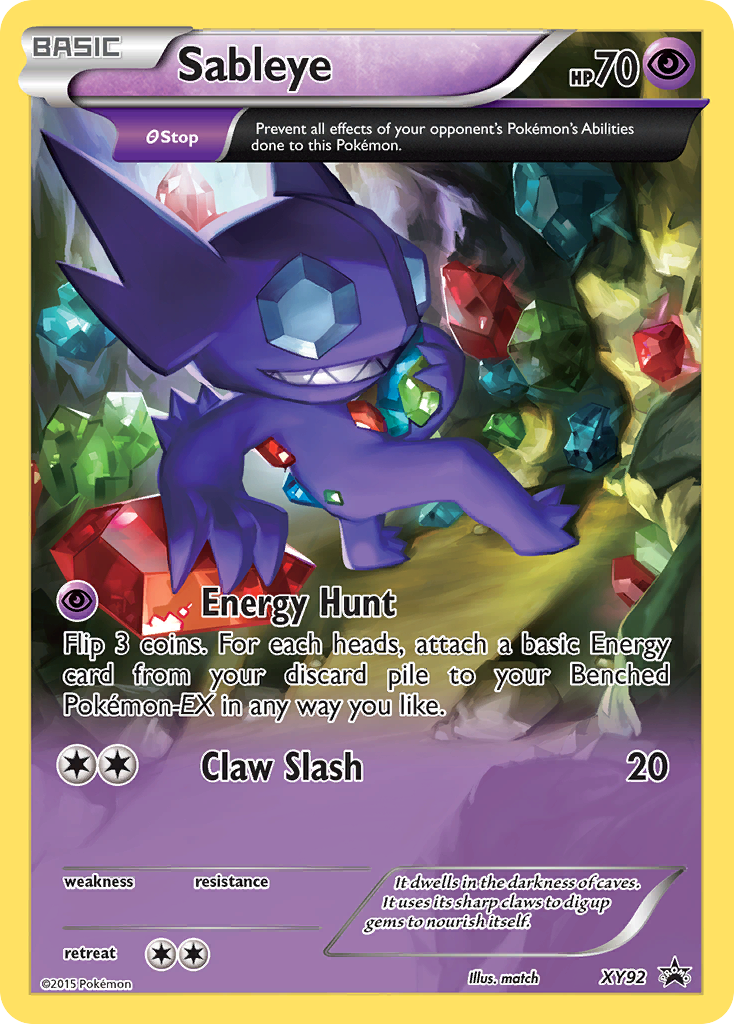 Sableye (XY92) [XY: Black Star Promos] | Good Games Modbury
