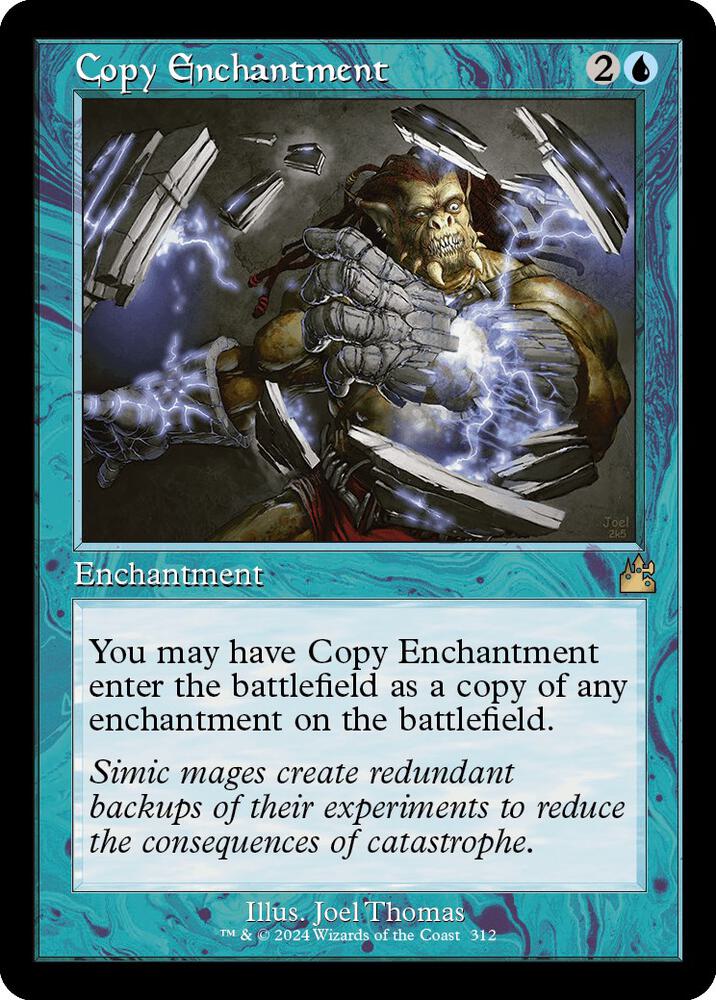 Copy Enchantment 312/291 (Ravnica Remastered)  - Retro Foil | Good Games Modbury