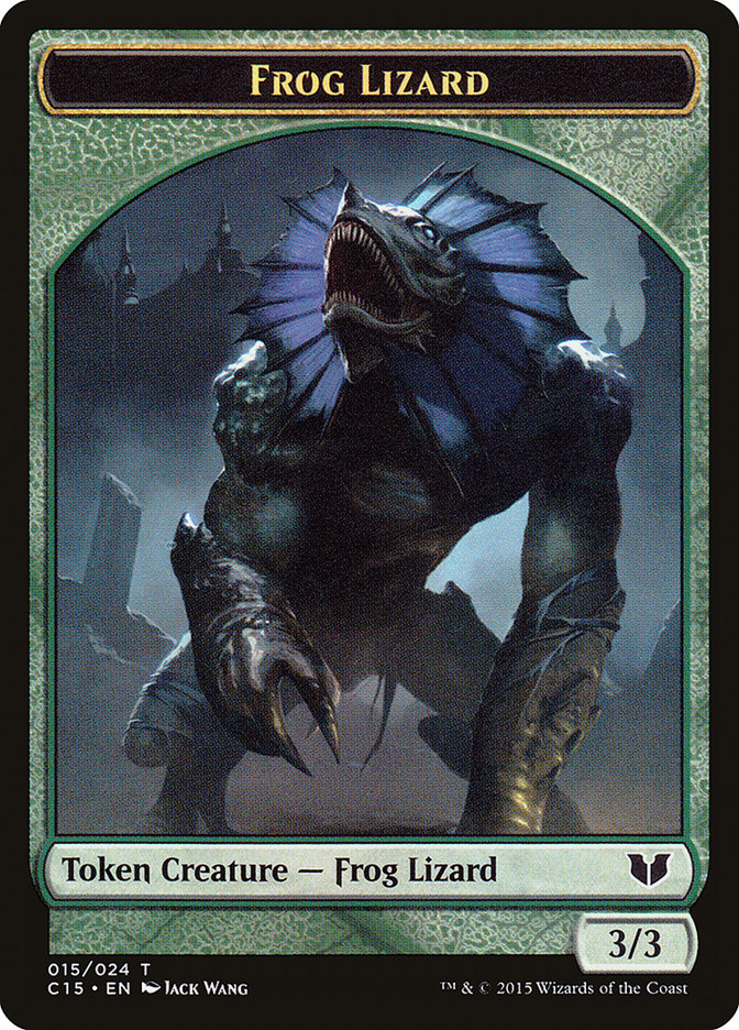 Frog Lizard // Germ Double-Sided Token [Commander 2015 Tokens] | Good Games Modbury