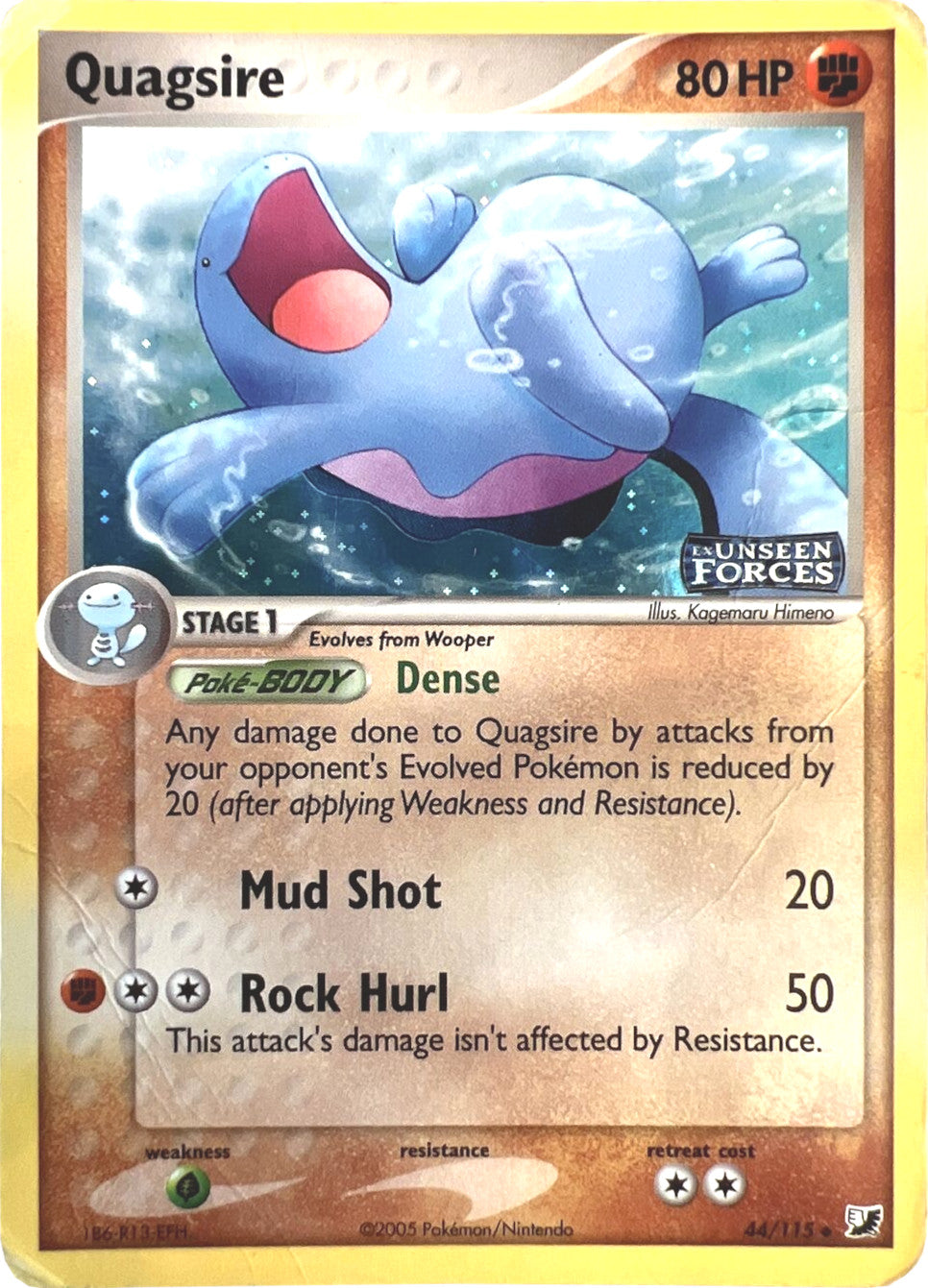 Quagsire (44/115) (Stamped) [EX: Unseen Forces] | Good Games Modbury