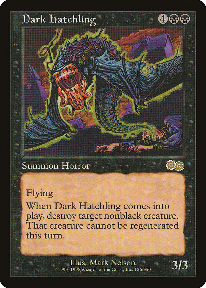 Dark Hatchling [Urza's Saga] | Good Games Modbury