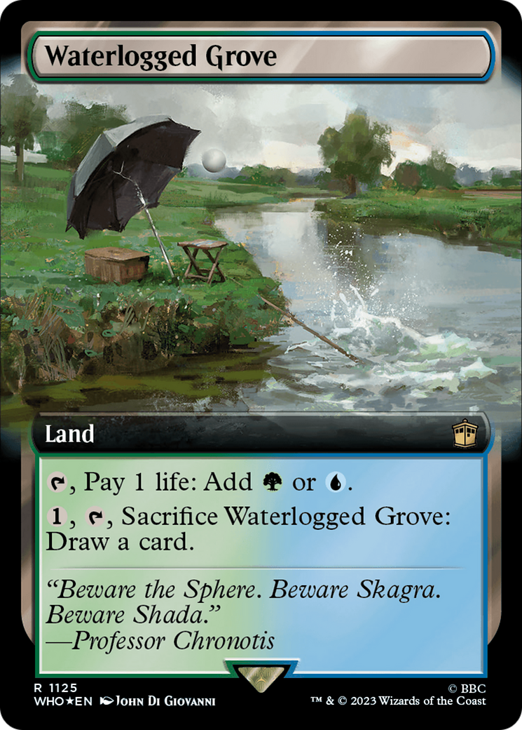 Waterlogged Grove (Extended Art) (Surge Foil) [Doctor Who] | Good Games Modbury