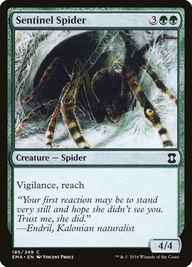 Sentinel Spider 185/249 (Eternal Masters)  | Good Games Modbury
