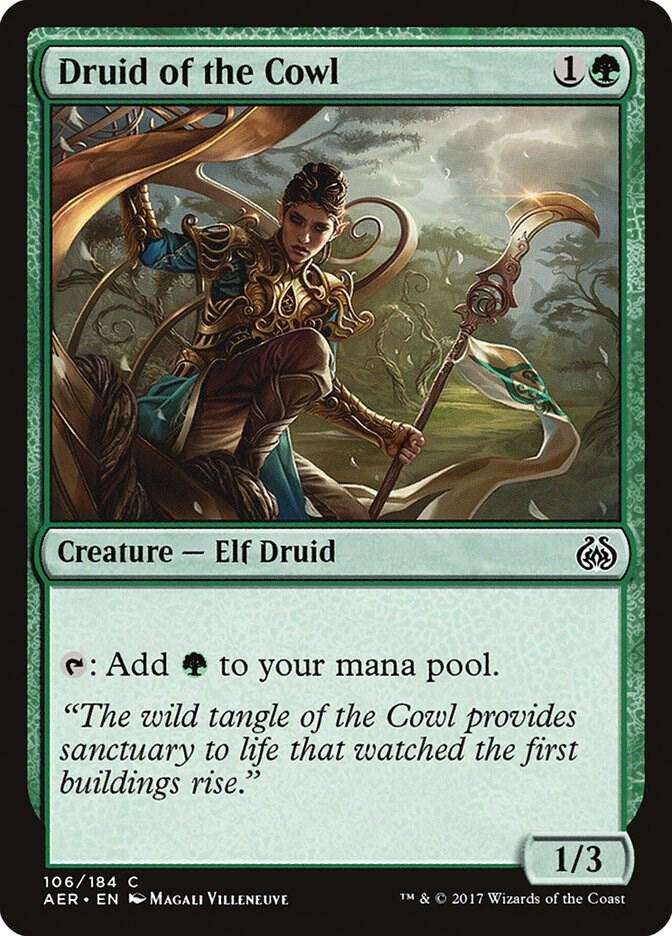 Druid of the Cowl 106/184 (Aether Revolt)  | Good Games Modbury