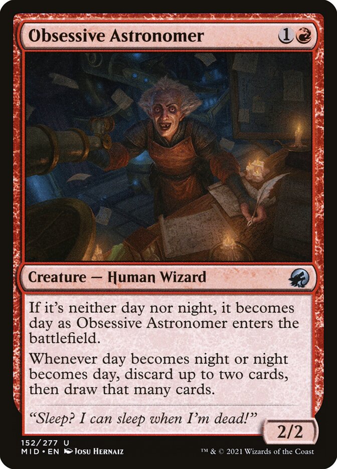 Obsessive Astronomer 152/277 (Innistrad: Midnight Hunt)  | Good Games Modbury