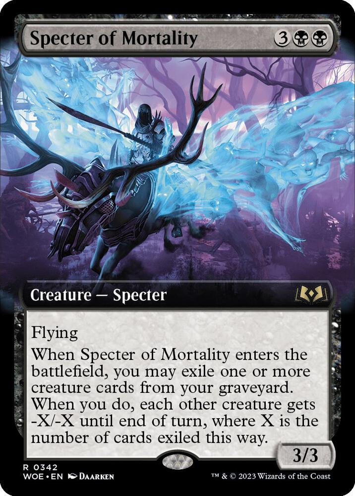 Specter of Mortality 342/276 (Wilds of Eldraine)  - Extended Art | Good Games Modbury