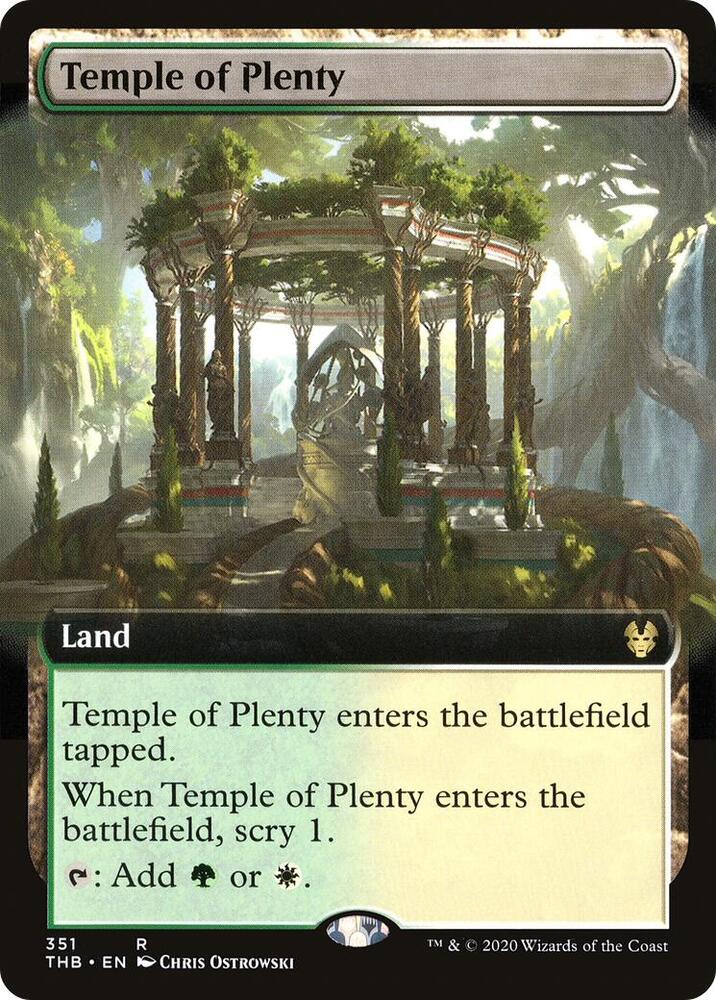 Temple of Plenty 351/254 (Theros Beyond Death)  - Extended Art | Good Games Modbury