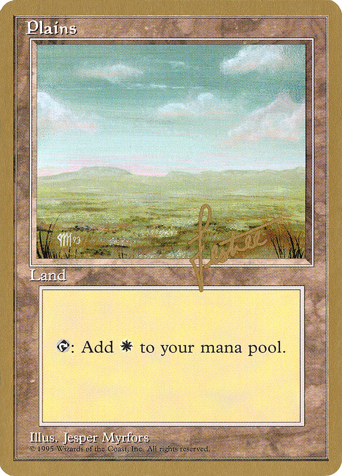 Plains (bl364) (Bertrand Lestree) [Pro Tour Collector Set] | Good Games Modbury