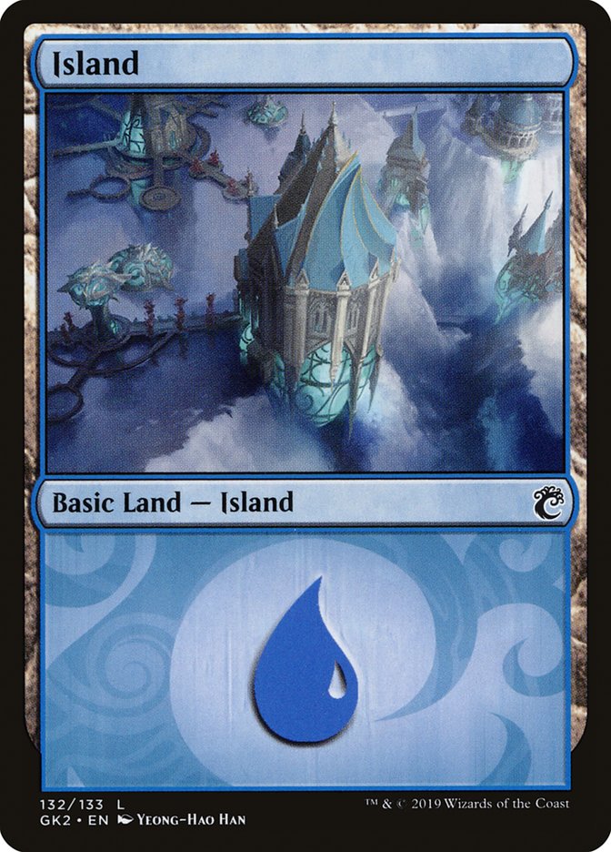 Island (132) [Ravnica Allegiance Guild Kit] | Good Games Modbury