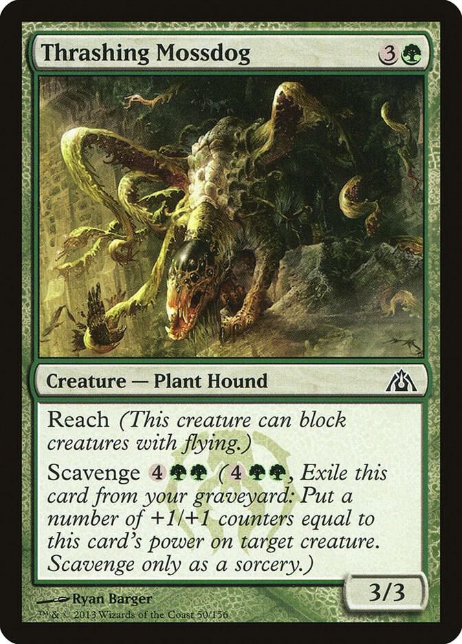 Thrashing Mossdog 50/156 (Dragon's Maze)  - Foil | Good Games Modbury