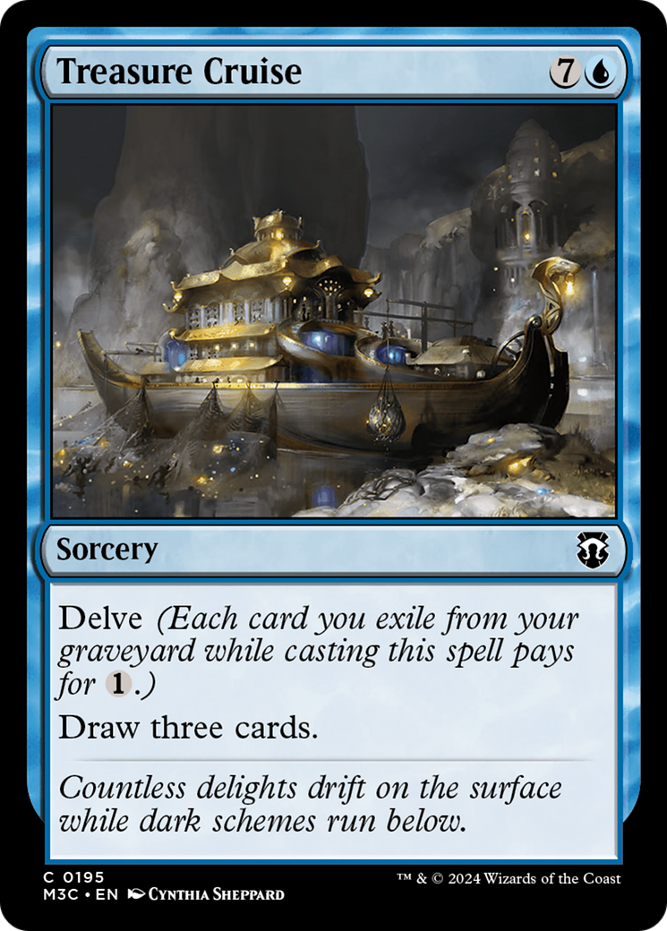 Treasure Cruise (Ripple Foil) [Modern Horizons 3 Commander] | Good Games Modbury