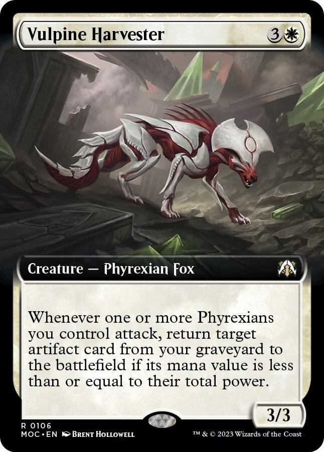 Vulpine Harvester 106/444 (Commander: March of the Machine)  - Extended Art | Good Games Modbury