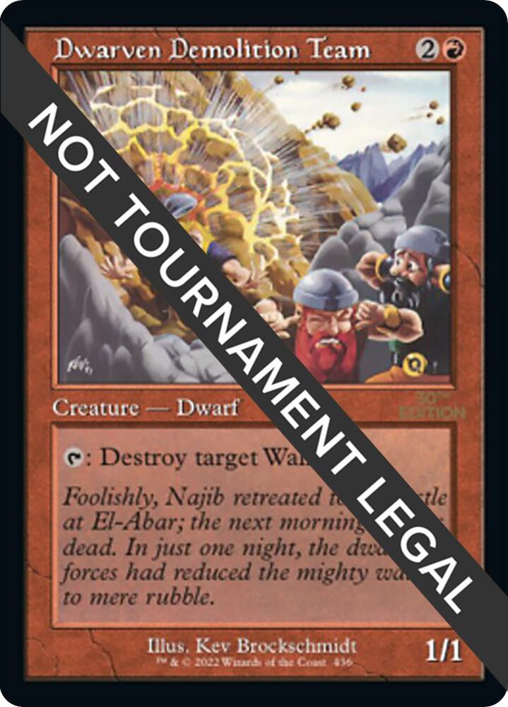 Dwarven Demolition Team Retro Frame 436/594 (30th Anniversary Edition)  | Good Games Modbury