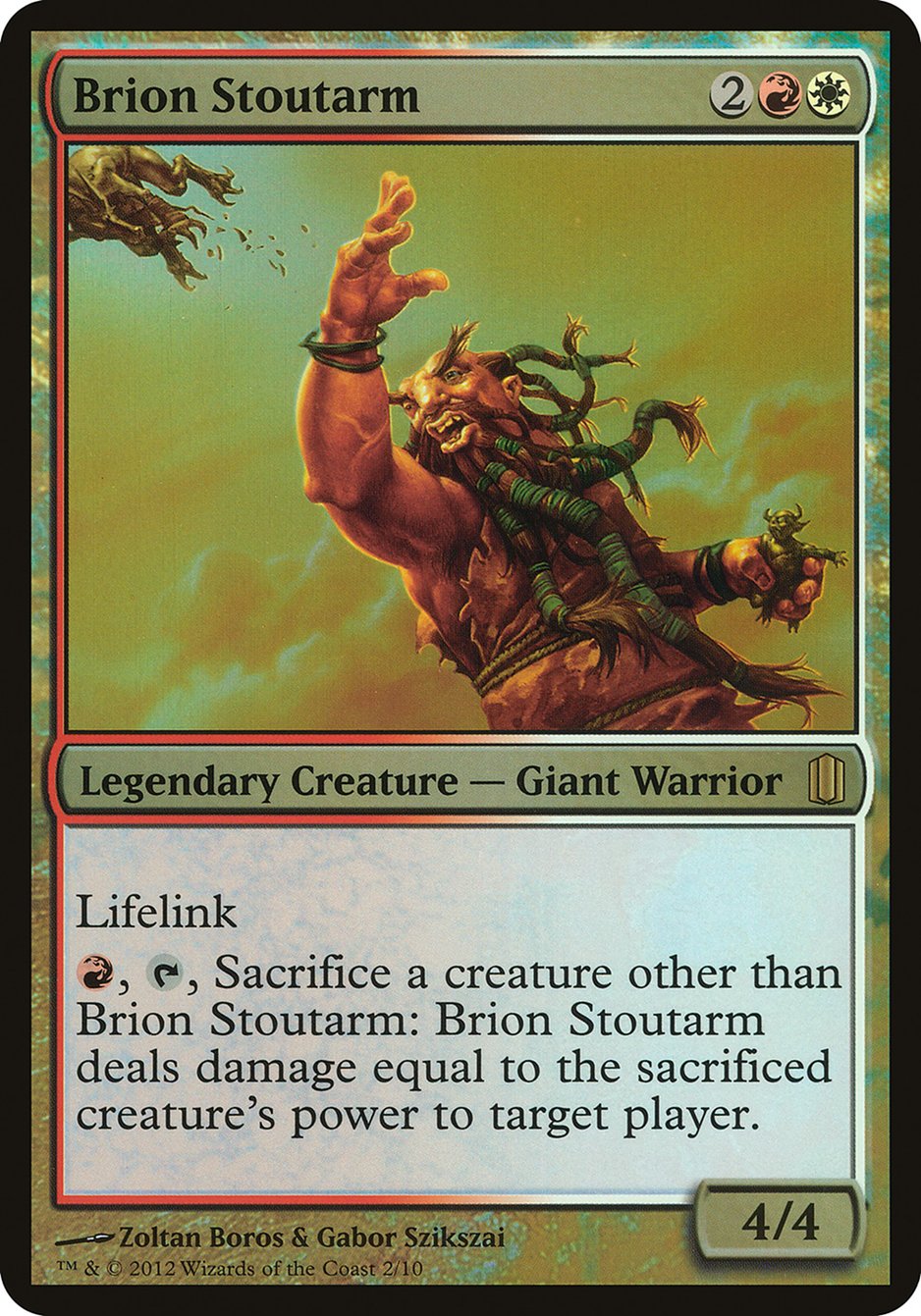 Brion Stoutarm (Oversized) [Commander's Arsenal Oversized] | Good Games Modbury