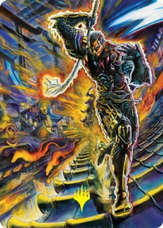 Kaito Shizuki Art Card 71 81 Gold Stamped Signature 71 (Art Series: Kamigawa: Neon Dynasty)  | Good Games Modbury