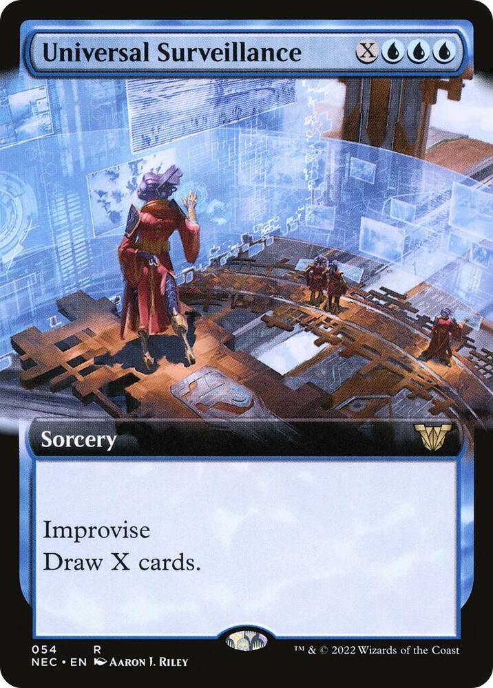 Universal Surveillance 54 (Commander: Kamigawa: Neon Dynasty)  - Extended Art | Good Games Modbury