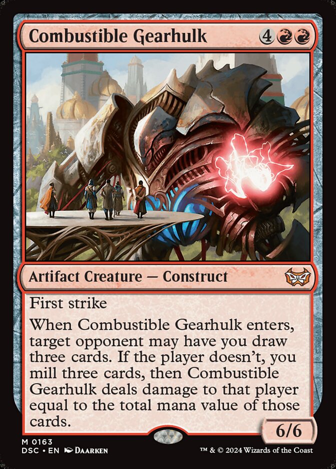 Combustible Gearhulk 163 (Commander: Duskmourn: House of Horror)  | Good Games Modbury