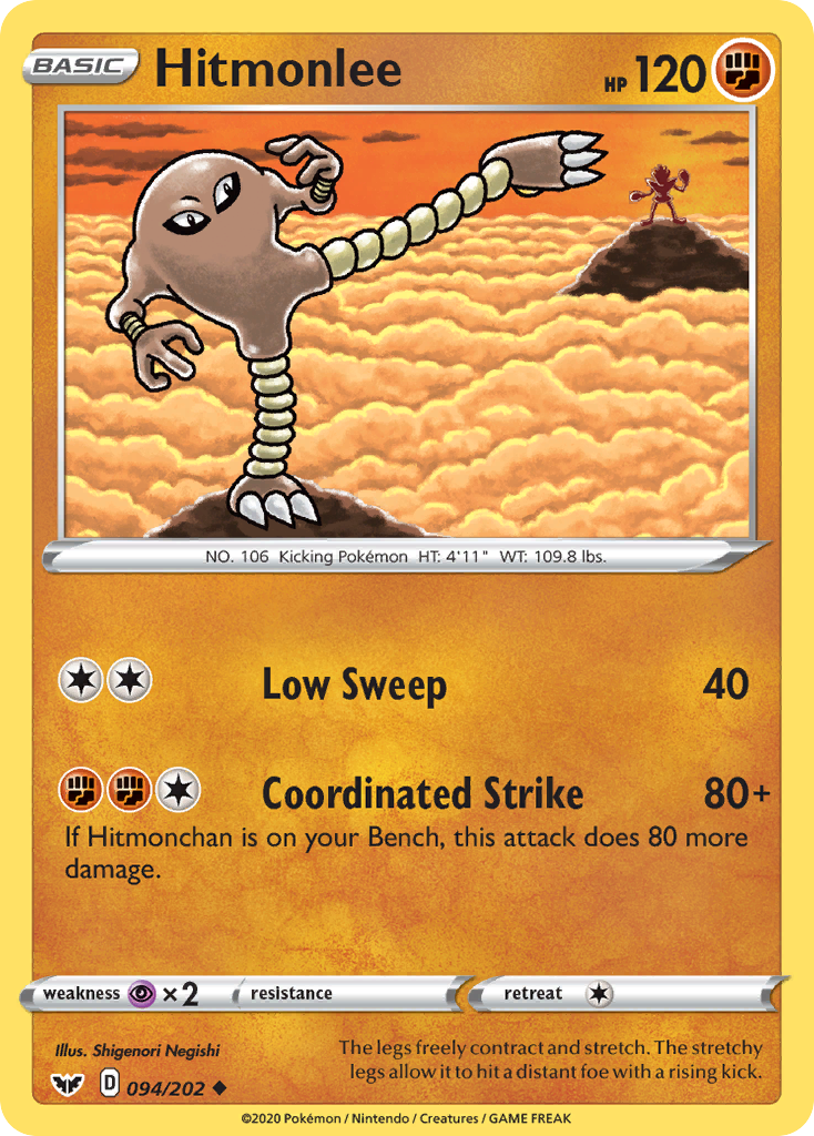 Hitmonlee (094/202) [Sword & Shield: Base Set] | Good Games Modbury
