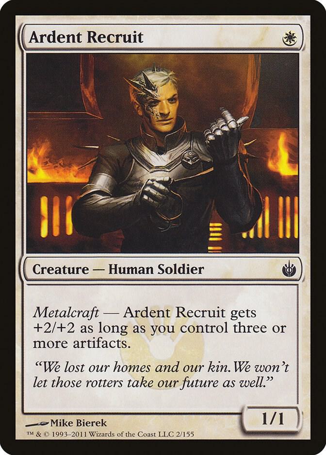 Ardent Recruit 2/155 (Mirrodin Besieged)  | Good Games Modbury
