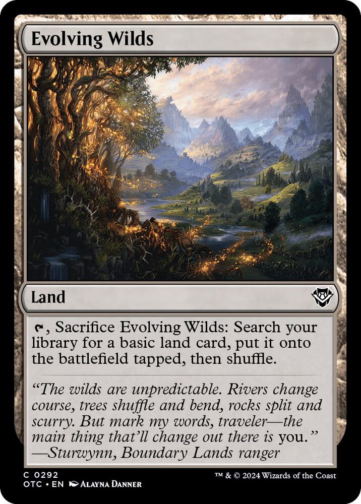 Evolving Wilds 292/342 (Commander: Outlaws of Thunder Junction)  | Good Games Modbury