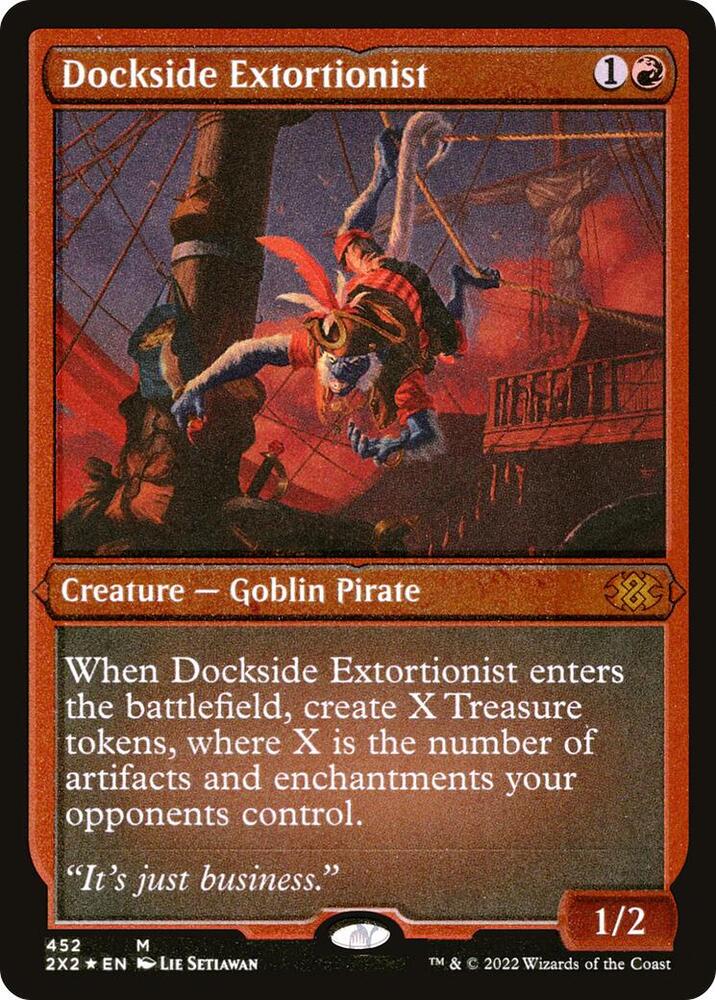 Dockside Extortionist Foil Etched 452 (Double Masters 2022)  - Foil | Good Games Modbury