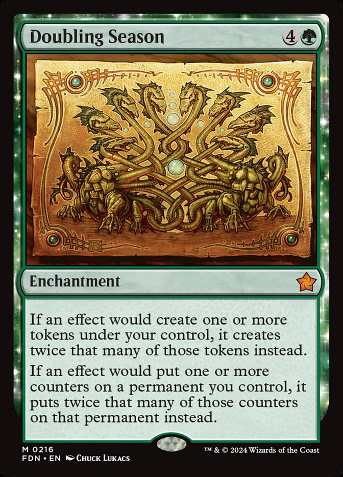 Doubling Season 216 (Foundations)  - Foil | Good Games Modbury