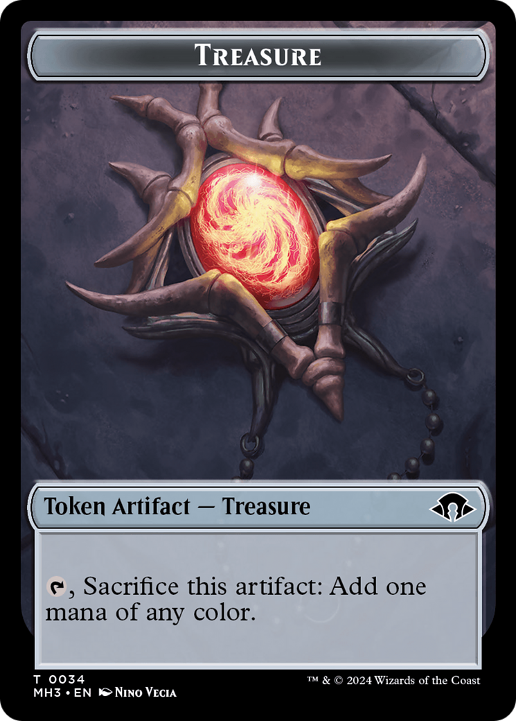 Phyrexian Germ // Treasure Double-Sided Token [Modern Horizons 3 Tokens] | Good Games Modbury