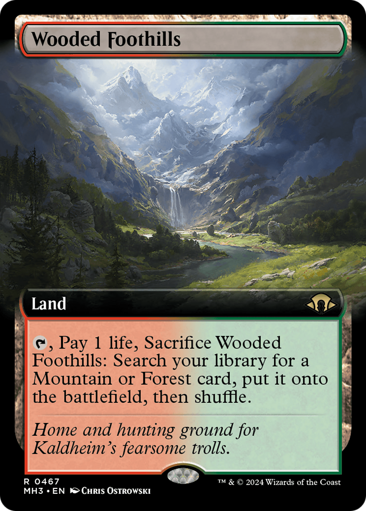 Wooded Foothills (Extended Art) [Modern Horizons 3] | Good Games Modbury