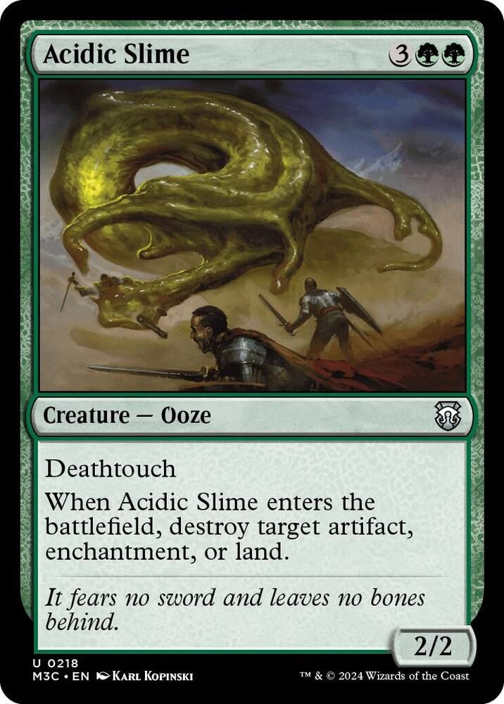 Acidic Slime 218/411 (Commander: Modern Horizons 3)  - Ripple Foil | Good Games Modbury