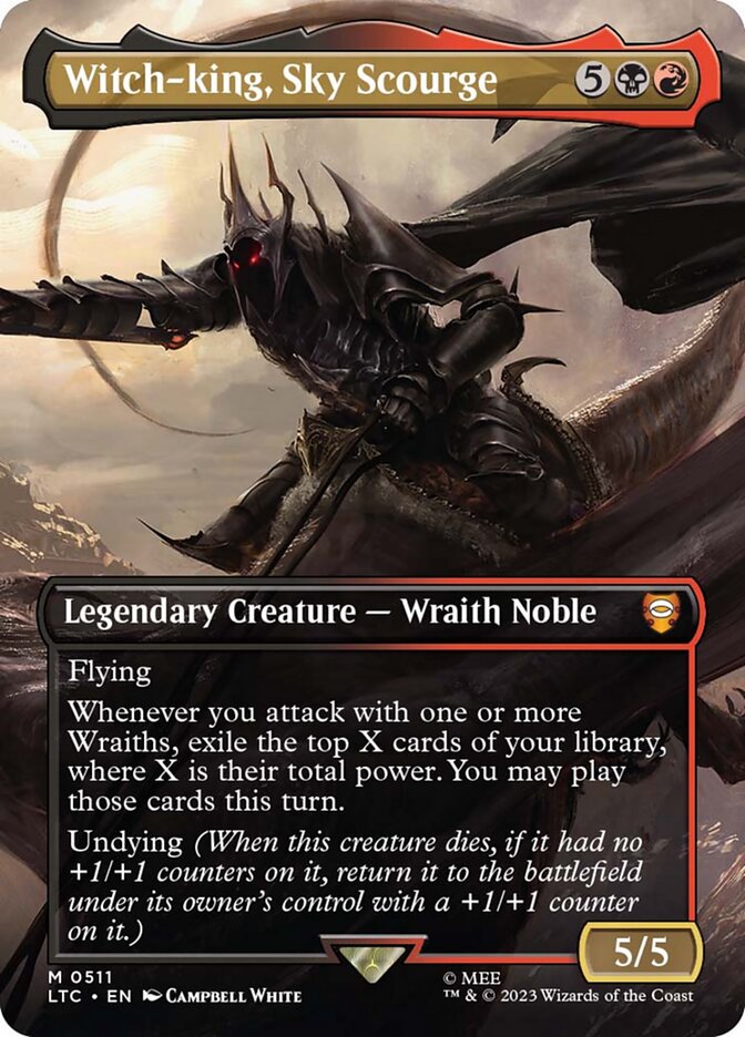 Witch-king, Sky Scourge 511 (Commander: The Lord of the Rings: Tales of Middle-earth)  - Borderless | Good Games Modbury