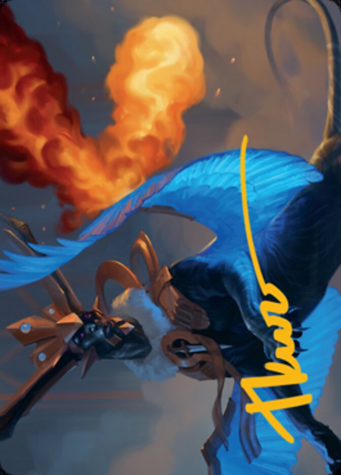 Disdainful Stroke Art Card (Gold-Stamped Signature) [Streets of New Capenna Art Series] | Good Games Modbury