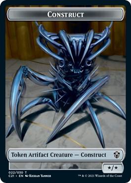 Construct 022 Treasure Double Sided Token 22 // 7 (Commander 2021)  | Good Games Modbury