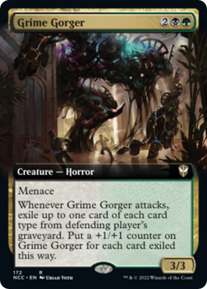 Grime Gorger Extended Art 172 (Commander: Streets of New Capenna)  | Good Games Modbury