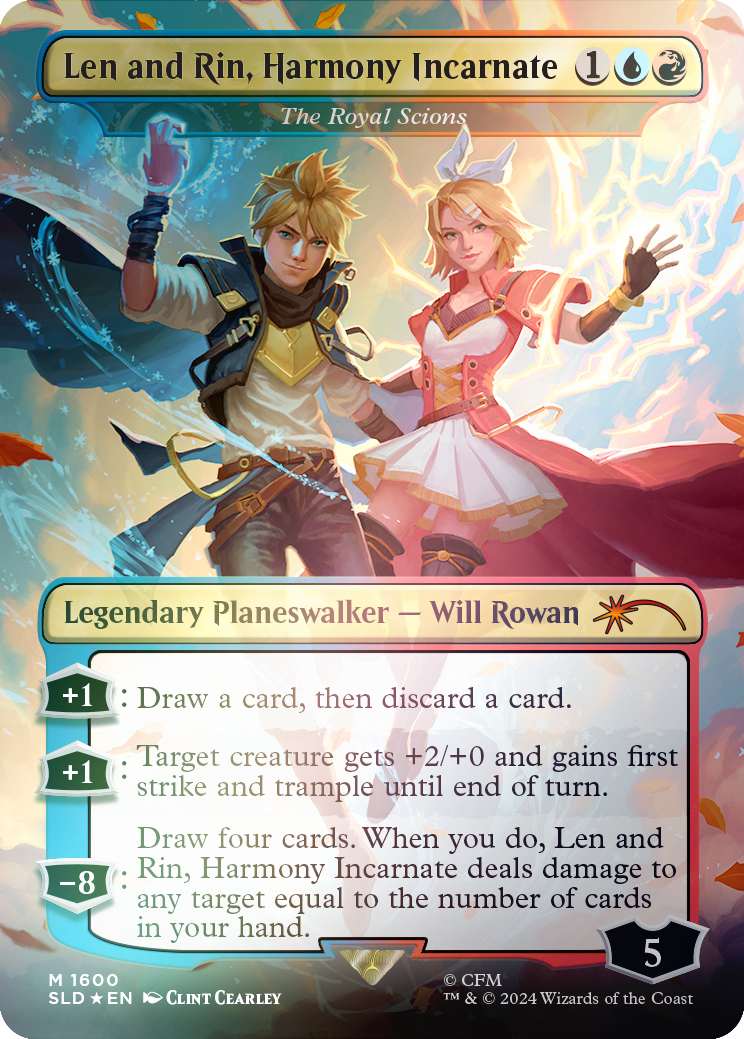 Len and Rin, Harmony Incarnate - The Royal Scions (Rainbow Foil) [Secret Lair Drop Series] | Good Games Modbury