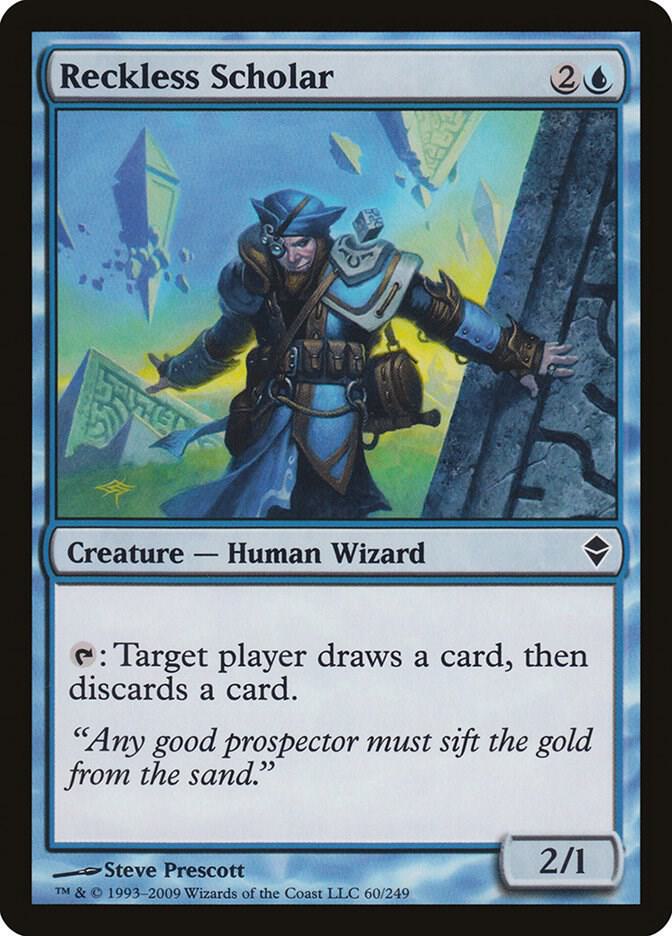 Reckless Scholar 60 (Zendikar)  - Foil | Good Games Modbury