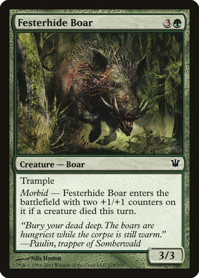 Festerhide Boar [Innistrad] | Good Games Modbury