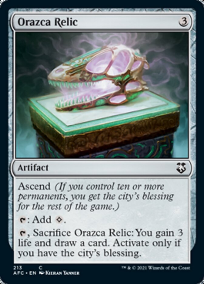 Orazca Relic [Dungeons & Dragons: Adventures in the Forgotten Realms Commander] | Good Games Modbury