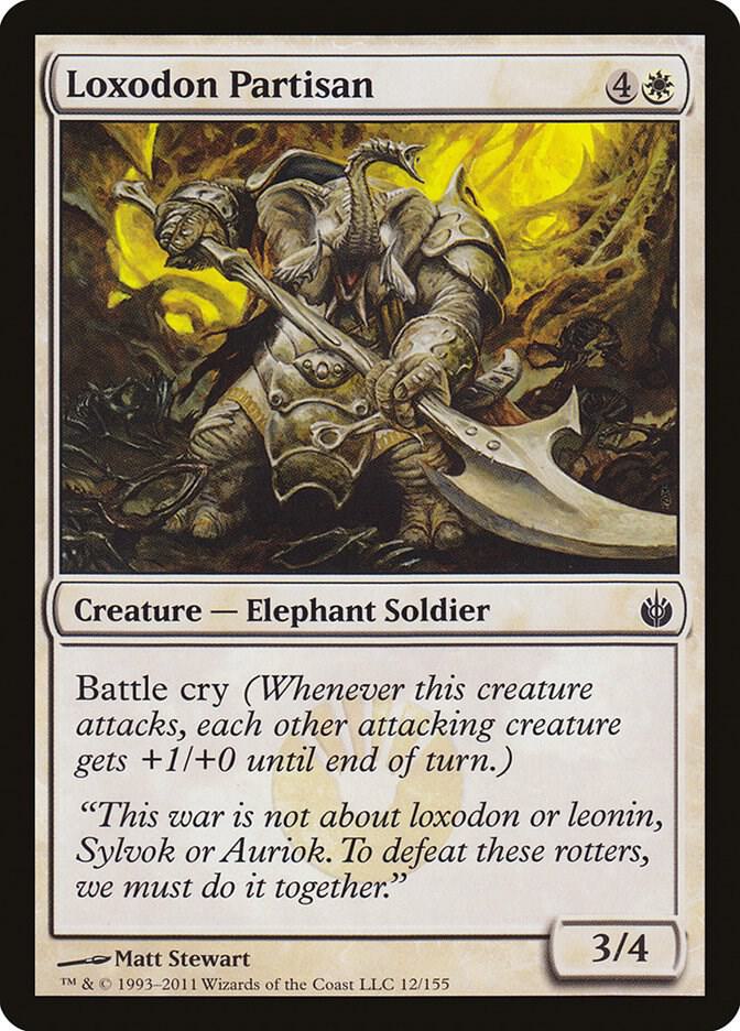 Loxodon Partisan 12/155 (Mirrodin Besieged)  - Foil | Good Games Modbury