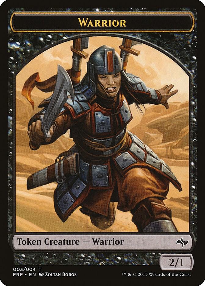 Warrior Token 3/4 (Fate Reforged)  | Good Games Modbury