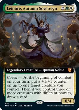 Leinore Autumn Sovereign Extended Art 39 (Commander: Innistrad: Midnight Hunt)  | Good Games Modbury