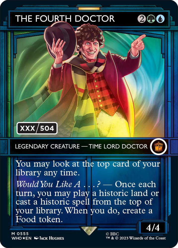 The Fourth Doctor Serialized 555z/331 (Universes Beyond: Doctor Who)  - Double Rainbow Foil | Good Games Modbury