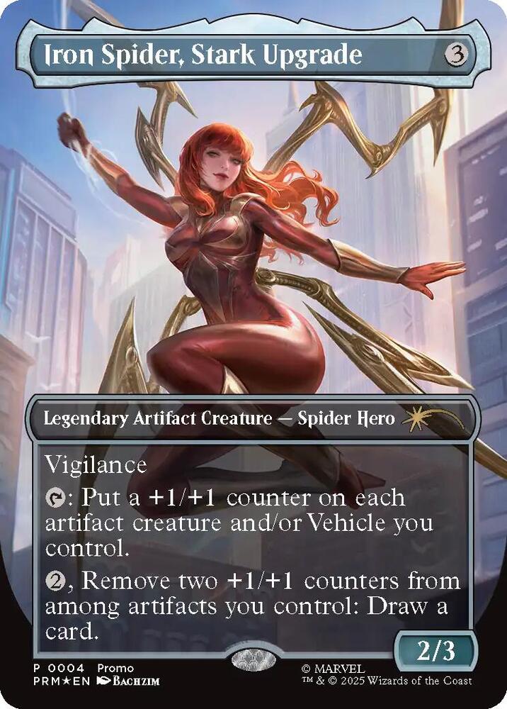 Iron Spider Stark Upgrade  4/0 (Media Promos)  - Borderless Foil | Good Games Modbury
