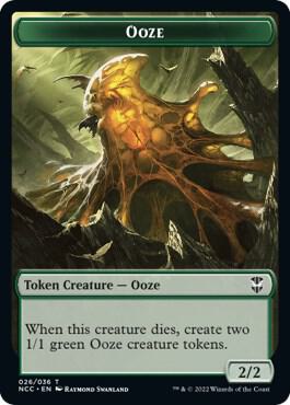 Ooze 026 Treasure 015 Double Sided Token 26 // 15 (Commander: Streets of New Capenna)  | Good Games Modbury