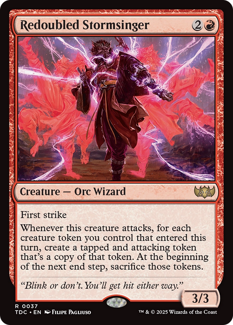 Redoubled Stormsinger [Tarkir: Dragonstorm Commander] | Good Games Modbury